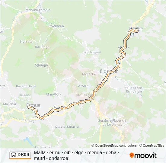 DB04 Bus Line Map