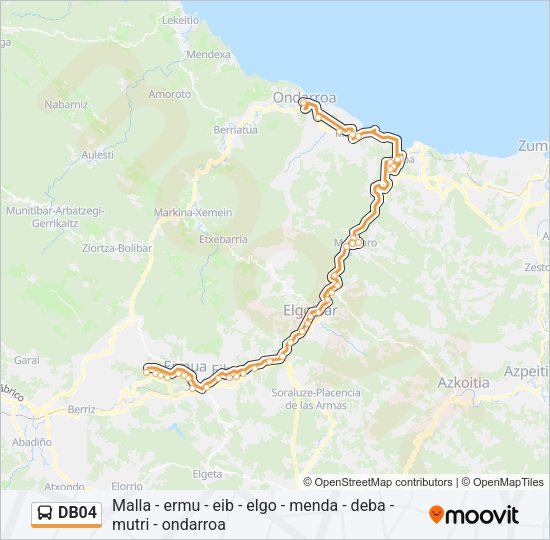DB04 Bus Line Map