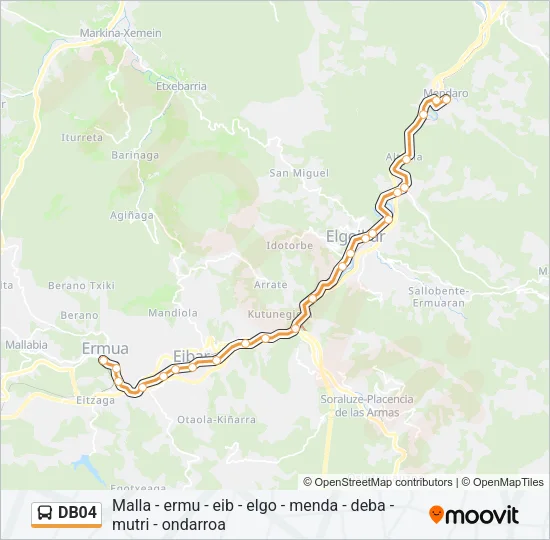 DB04 Bus Line Map