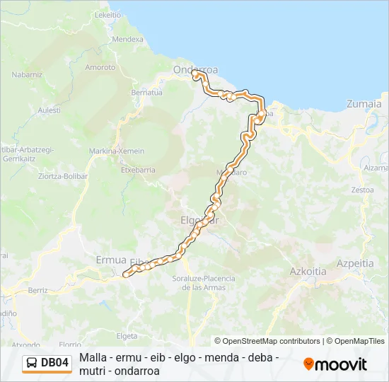 DB04 Bus Line Map