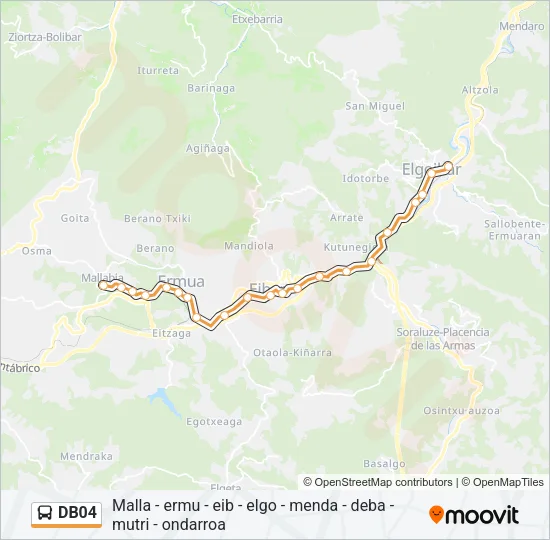 DB04 Bus Line Map
