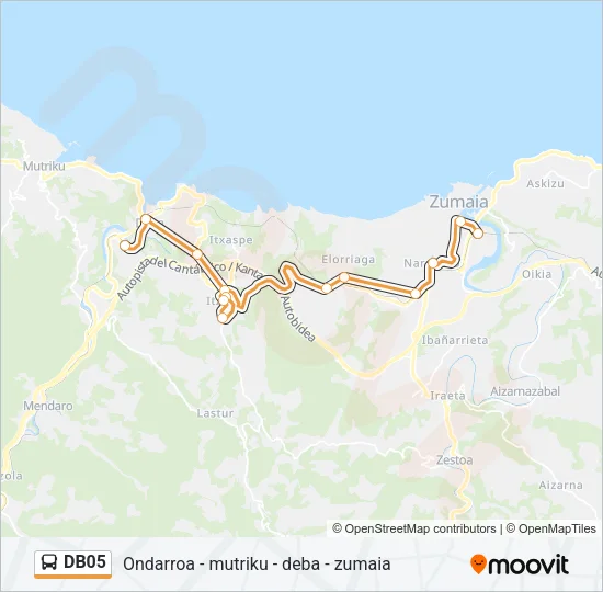 DB05 Bus Line Map