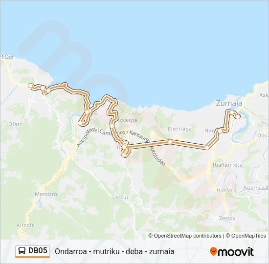 DB05 Bus Line Map