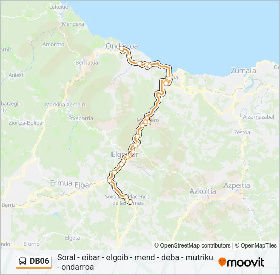 DB06 Bus Line Map