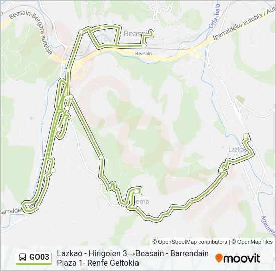 GO03 Bus Line Map