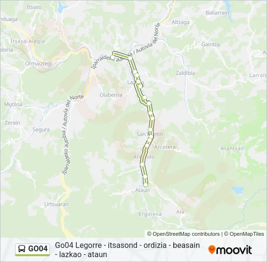 GO04 Bus Line Map