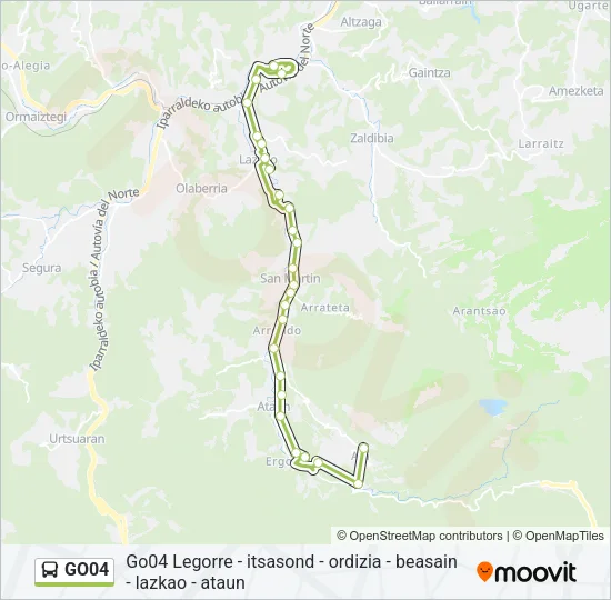GO04 Bus Line Map