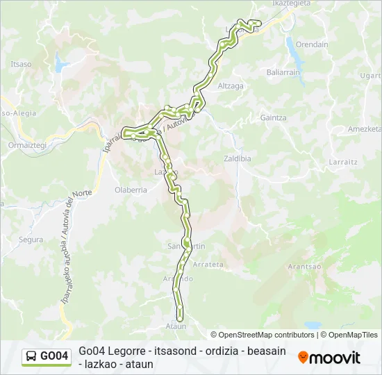 GO04 Bus Line Map