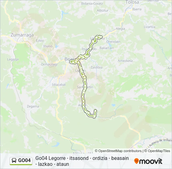 GO04 Bus Line Map