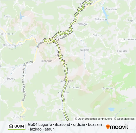 GO04 Bus Line Map