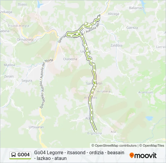 GO04 Bus Line Map
