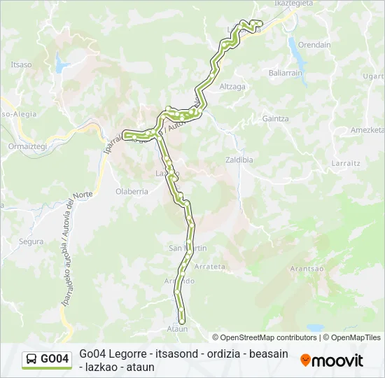 GO04 Bus Line Map