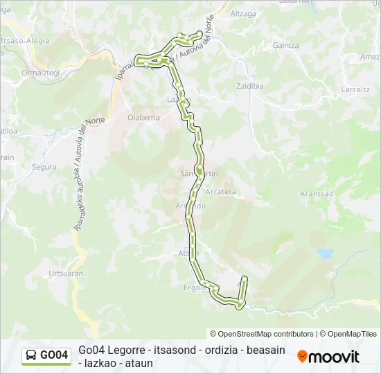 GO04 Bus Line Map
