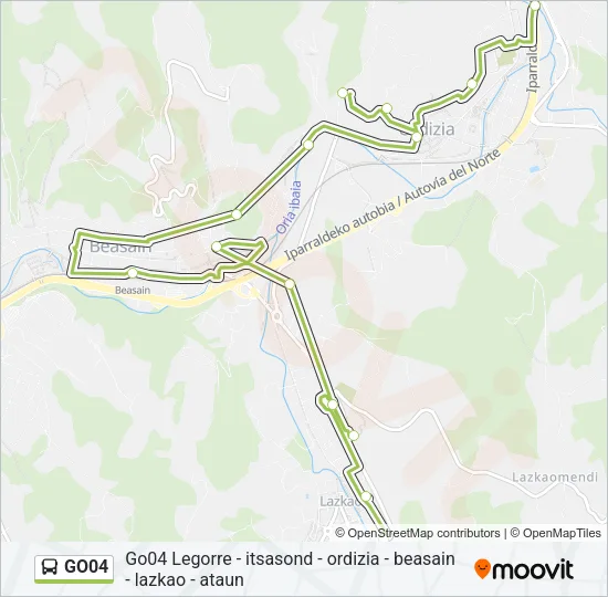 GO04 Bus Line Map
