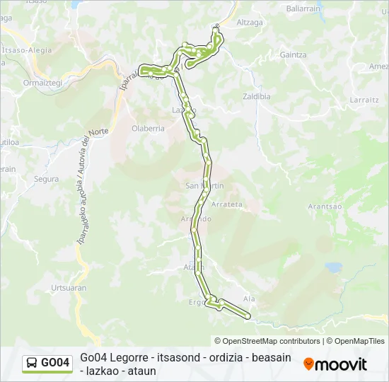GO04 Bus Line Map
