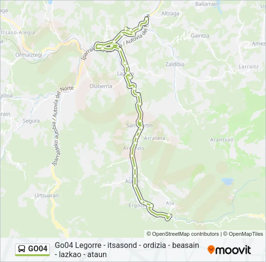GO04 Bus Line Map