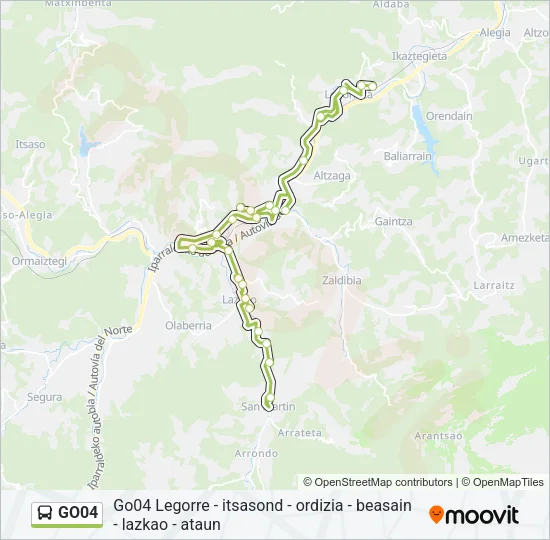 GO04 Bus Line Map