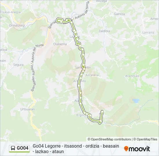 GO04 Bus Line Map