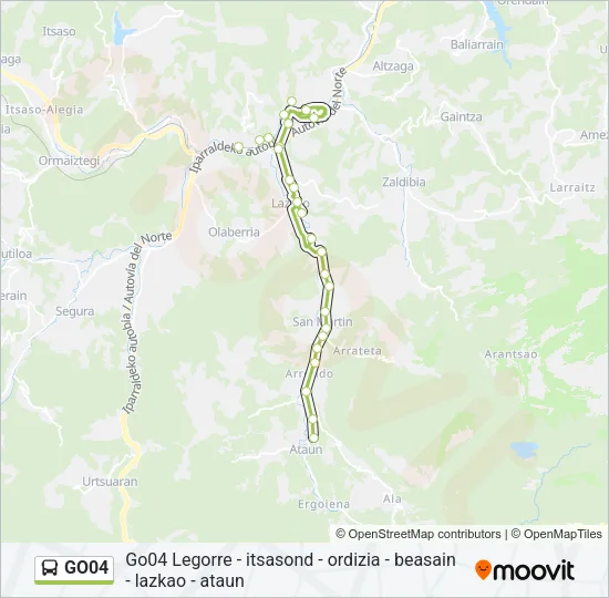 GO04 Bus Line Map