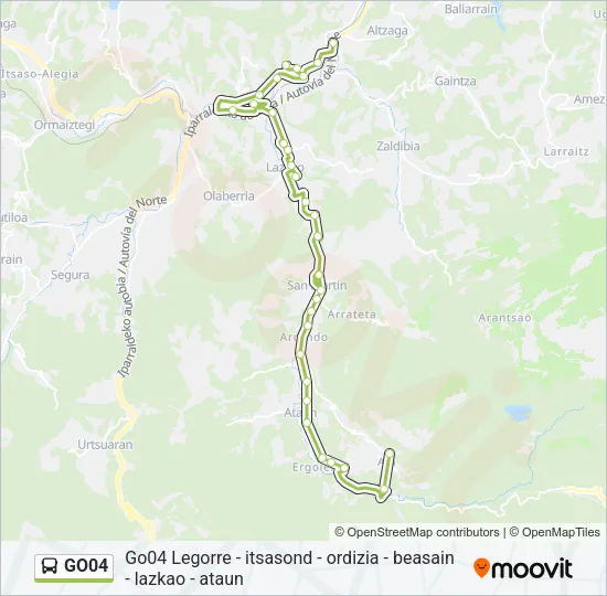 GO04 Bus Line Map