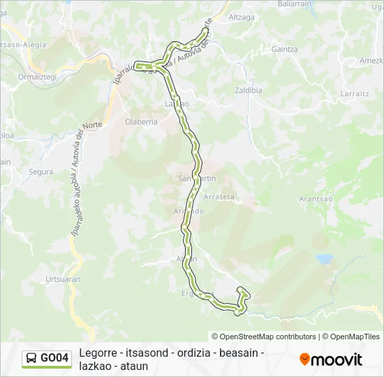 GO04 Bus Line Map