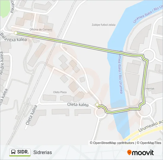 SIDR. Bus Line Map