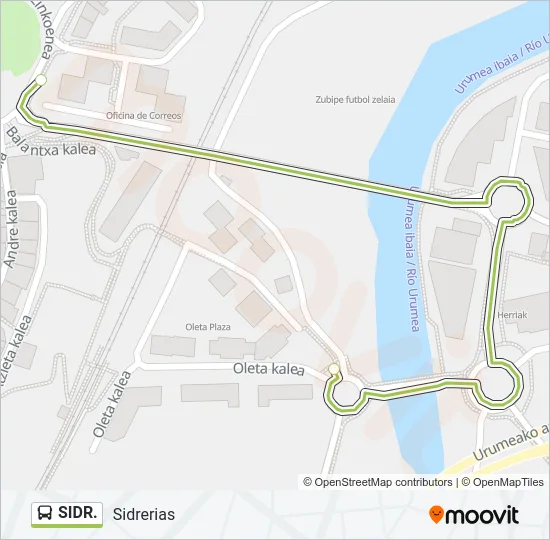 SIDR. Bus Line Map