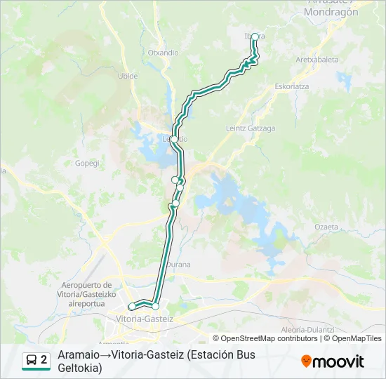 2 Bus Line Map