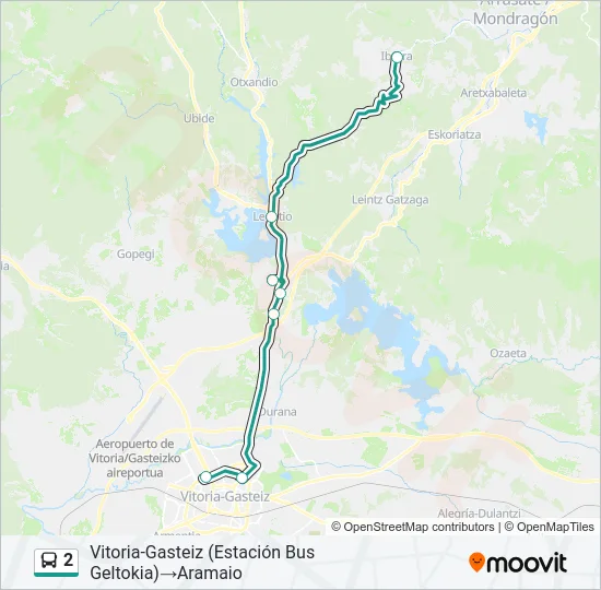 2 Bus Line Map
