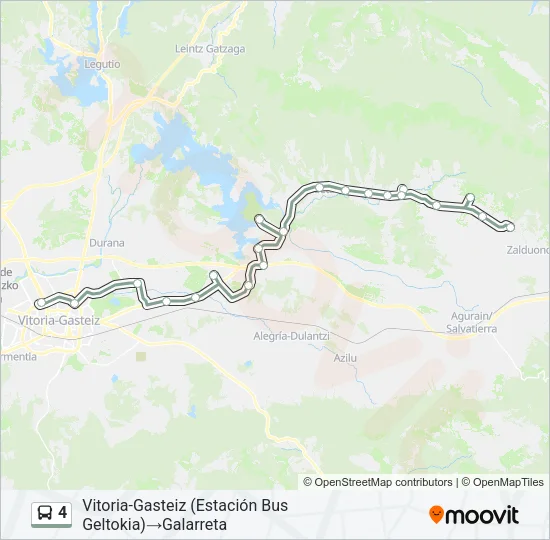 4 Bus Line Map