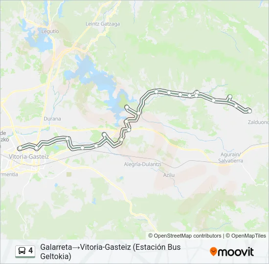 4 Bus Line Map