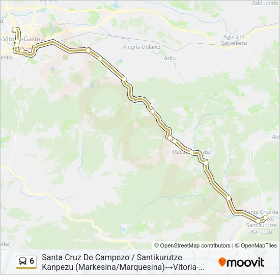 6 Bus Line Map
