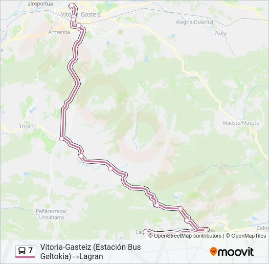7 Bus Line Map