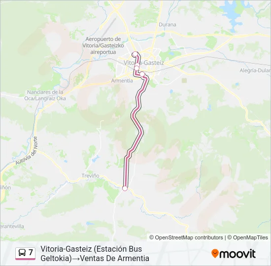 7 Bus Line Map