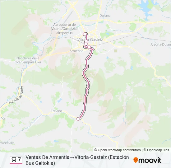 7 Bus Line Map