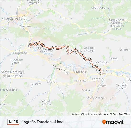 10 Bus Line Map