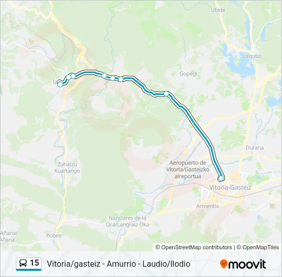 15 Bus Line Map