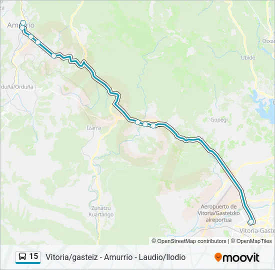 15 Bus Line Map