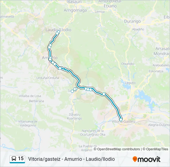 15 Bus Line Map
