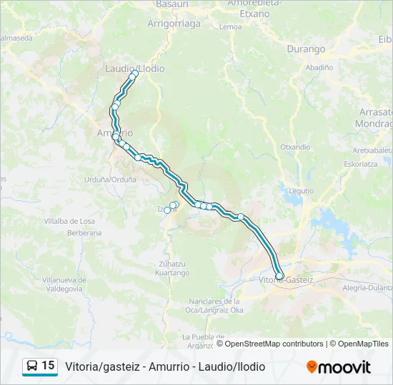 15 Bus Line Map