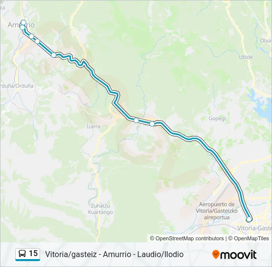 15 Bus Line Map