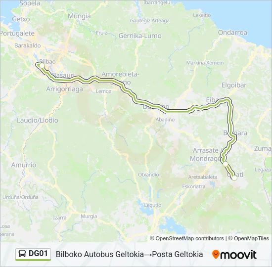 DG01 Bus Line Map