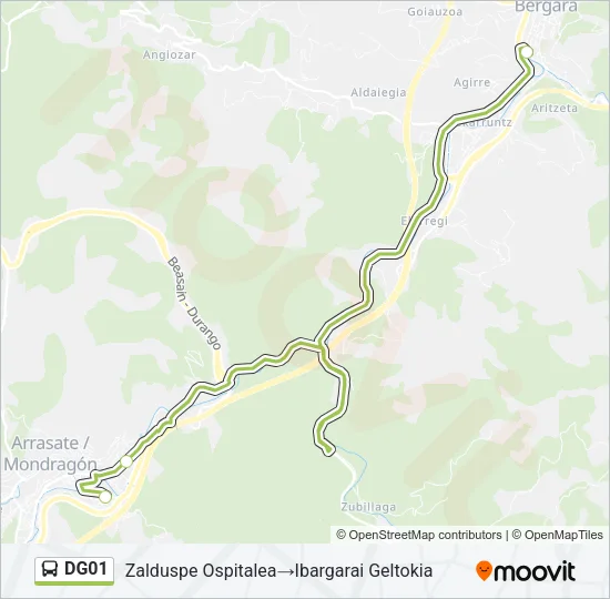 DG01 Bus Line Map
