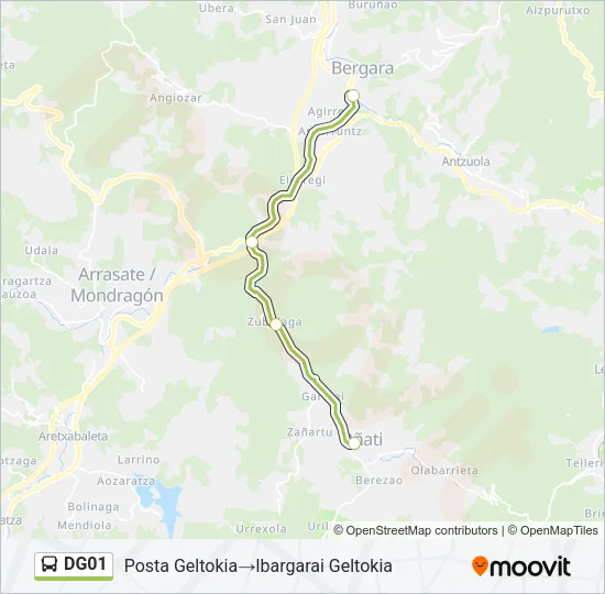 DG01 Bus Line Map