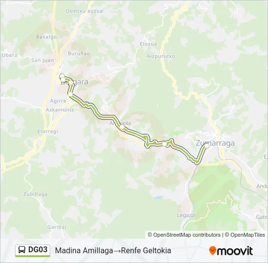 DG03 Bus Line Map