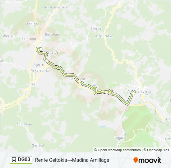 DG03 Bus Line Map
