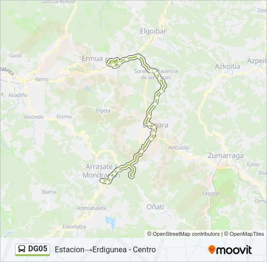 Mapa de DG05 de autobús