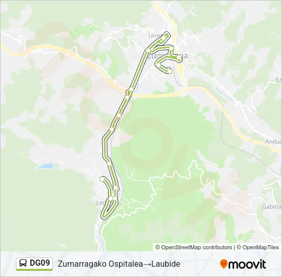 DG09 Bus Line Map