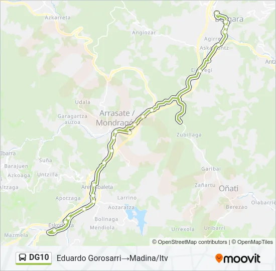 DG10 Bus Line Map