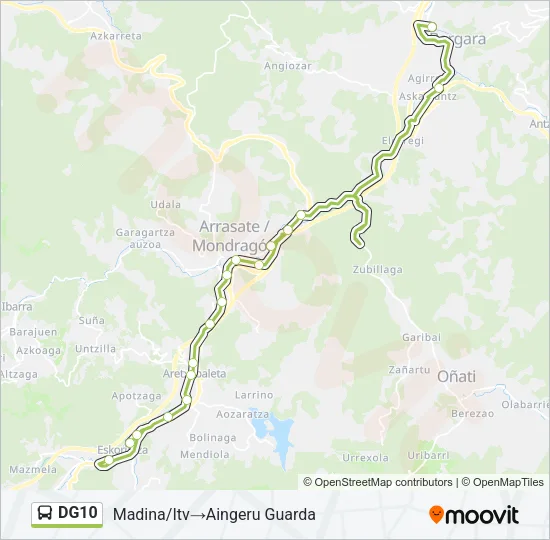 DG10 Bus Line Map